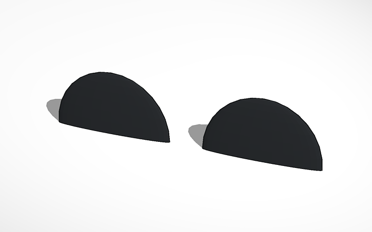 3D Design Panda Ears Tinkercad