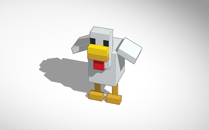 3D design Copy of Minecraft chiken | Tinkercad