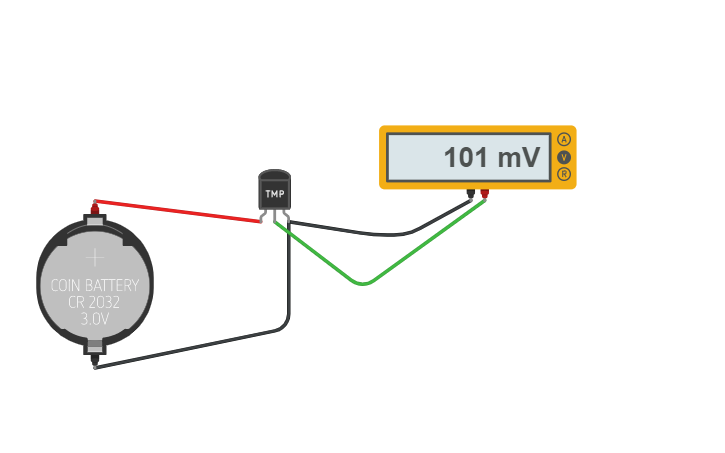 Circuit design TMP Sensor Demo | Tinkercad