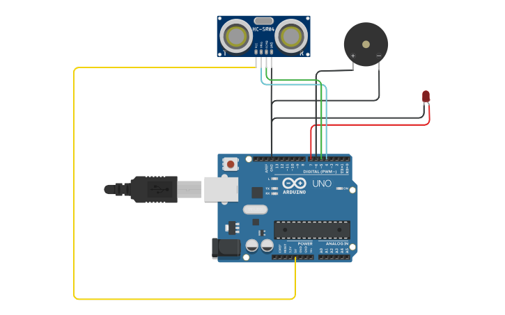 Circuit design Cảm biến - Tinkercad