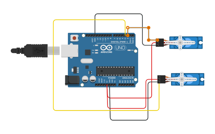 Circuit Design Servomotor Sensor De Proximidad Y Arduino Tinkercad Images
