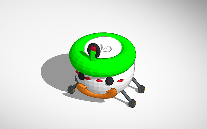 3D design Mario kart Koopa clown car - Tinkercad