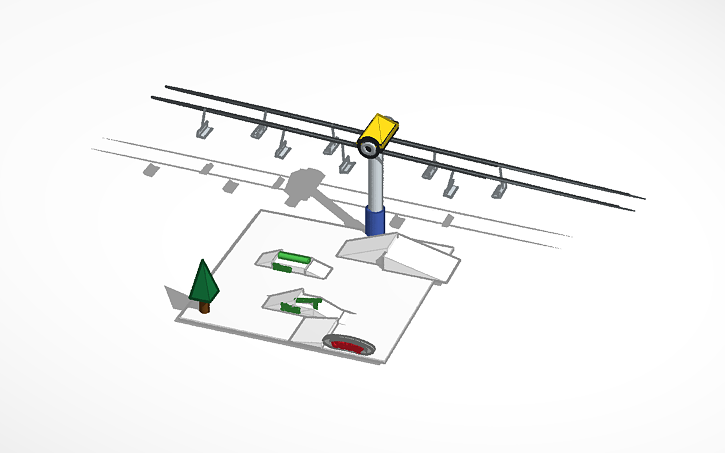 3D design Ski run - Tinkercad
