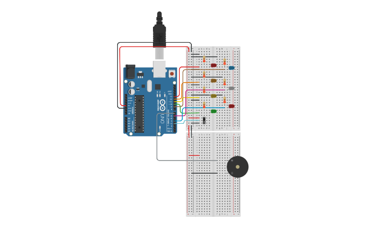 Circuit design 손잡프 프로젝트(수정본) - Tinkercad