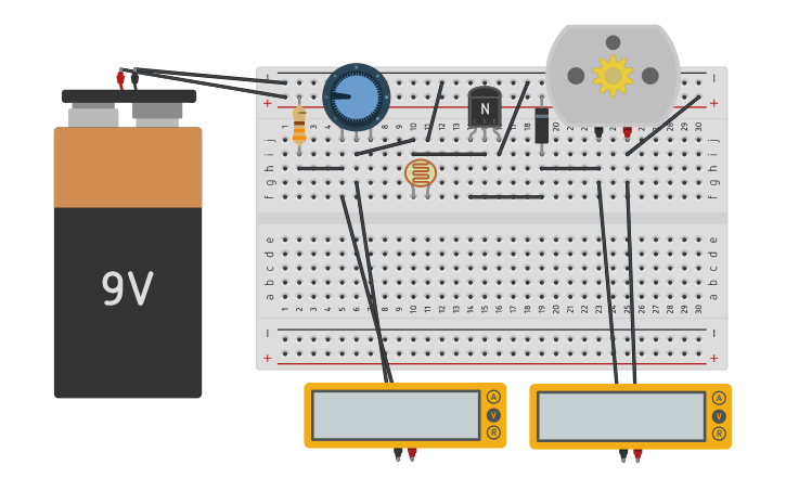 Circuit Design Transistor Tinkercad