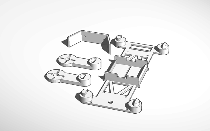 3D design 250 toolless quadcopter racer (2x print) - Tinkercad