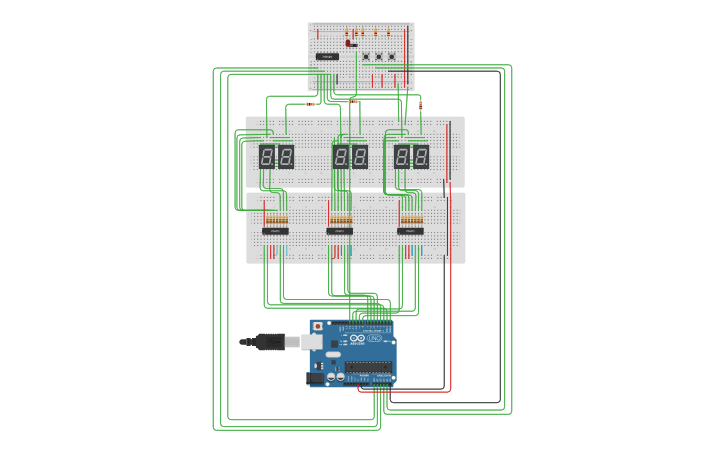 Circuit design clock - Tinkercad