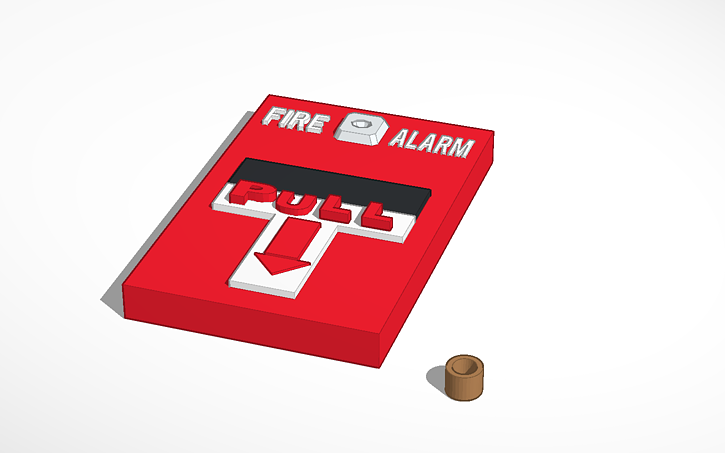 3D design Fire Alarm - Tinkercad