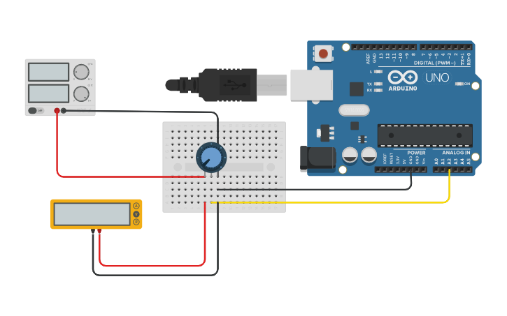 Circuit design Potenciometro_Arduino | Tinkercad