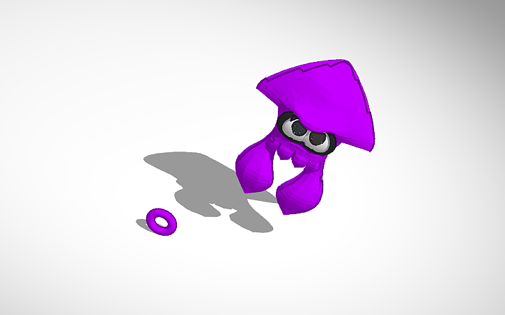 3D design Splatoon squid | Tinkercad
