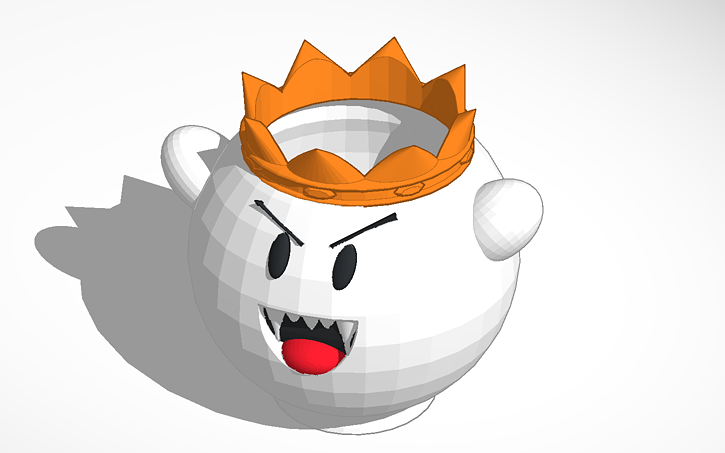 3D design King Boo Desk #planter #Games | Tinkercad