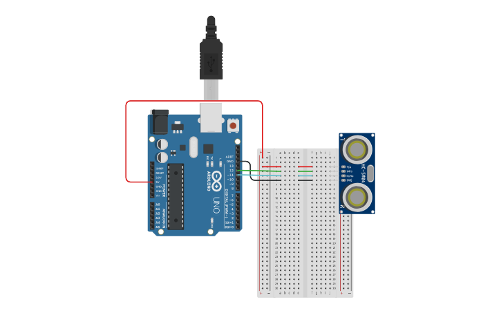Circuit design Copy of Completa el Sensor | Tinkercad
