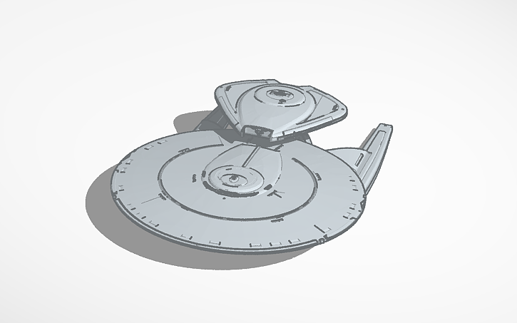 3D design sutherland class starship - Tinkercad