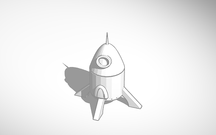 3D design Rocket Ship | Tinkercad