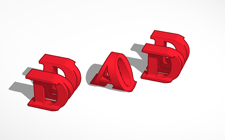 3D design MOM DAD - Tinkercad