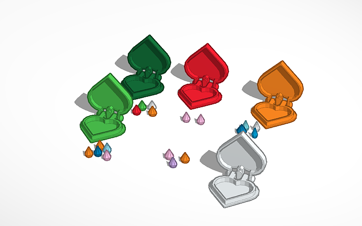 Locket Designcad 3D design lockets - Tinkercad