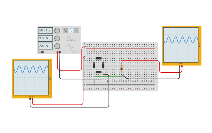 Circuit design Full Wave Bridge Rectifier Circuit - Tinkercad