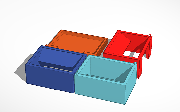 3D design Dice Tower - Tinkercad