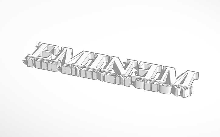 3D design Eminem: The Eminem Show Logo - Tinkercad