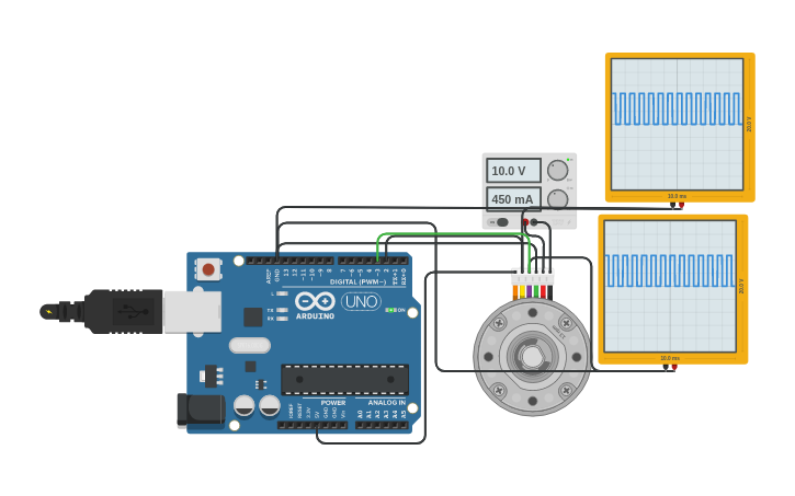 Circuit design Rotary Encoder - Tinkercad