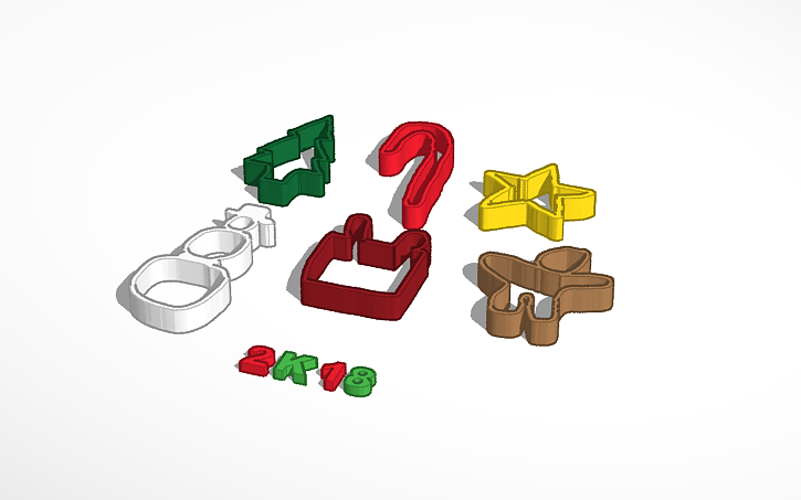 3D design Cookie Cutters 2018 - Tinkercad