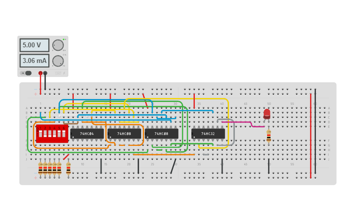Circuit design 4 to 1 Multiplexer | Tinkercad