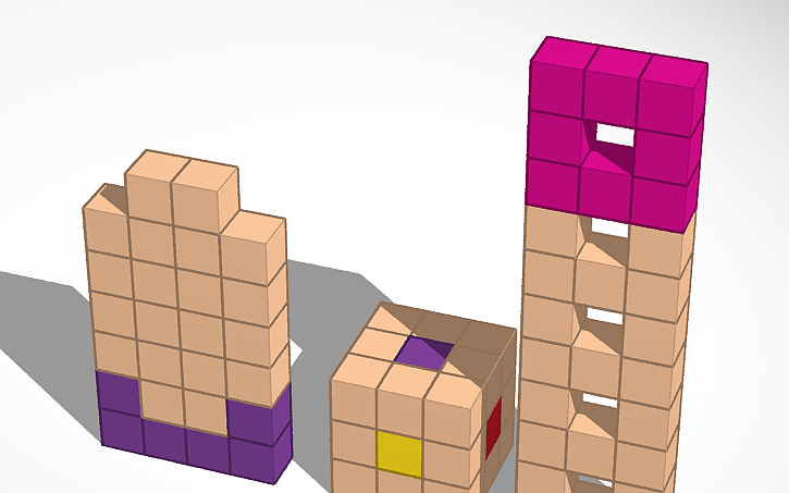 3d Design Numberblocks 26 27 28 Tinkercad