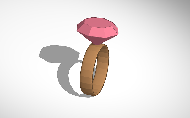 3D design ring - Tinkercad