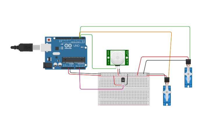 Circuit design Sistem Instrumentasi-Responsi-Albert Ilham R | Tinkercad