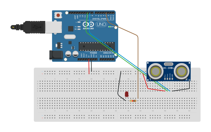 Circuit design Arduino 5 - Tinkercad