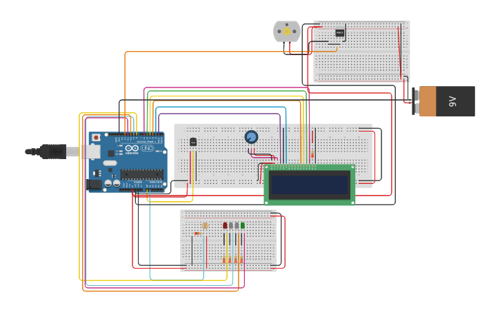 Circuit design Ventola. | Tinkercad