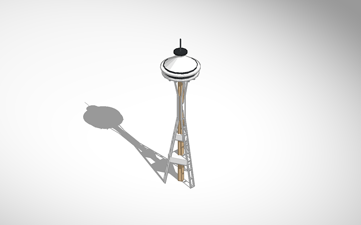 3D design Seattle Space Needle | Tinkercad