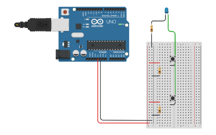 Circuit design Assignment 1 with Breadboard | Tinkercad