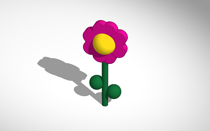 3D design Flower - Tinkercad