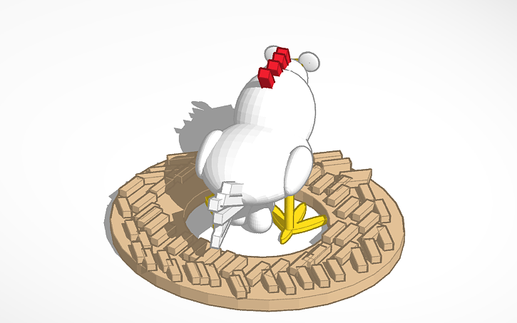 Chicken Cad 3D design Chicken - Tinkercad