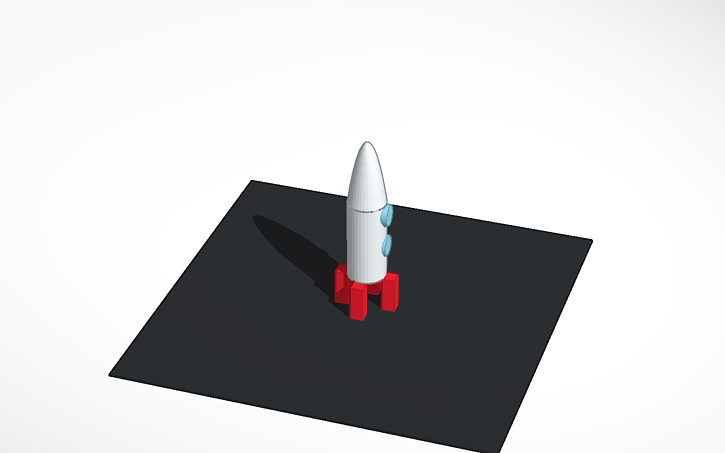 3D design Rocket Ship! - Tinkercad