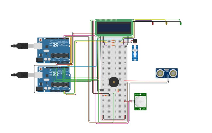 Circuit design Gate of gated community | Tinkercad