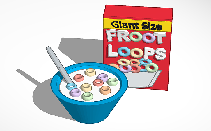 3D design Froot-Loops - Tinkercad
