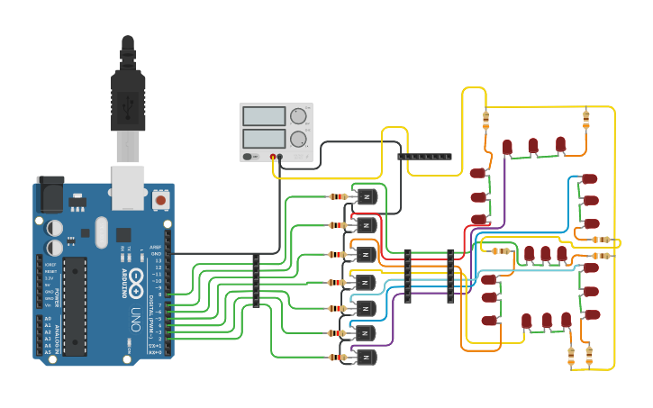 Circuit design Aduino 09 | Tinkercad