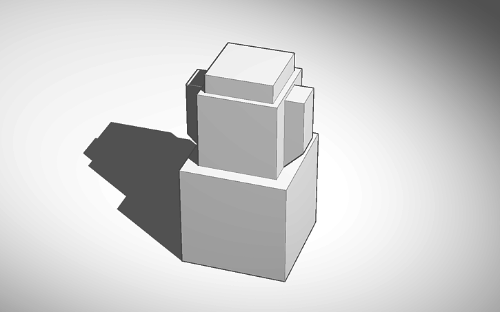3D design Blockhead Blank 1 - Tinkercad