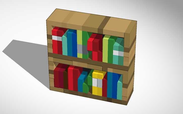 Minecraft Bookshelf Tinkercad