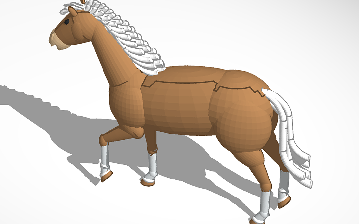 3d design horse tinkercad