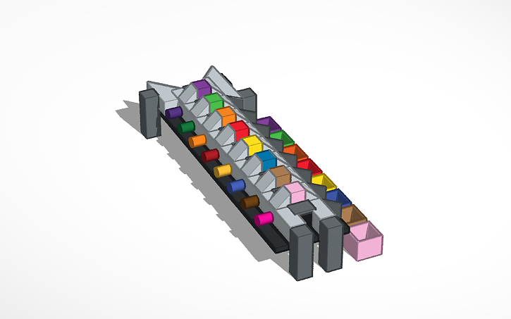 conveyor tinkercad sorting