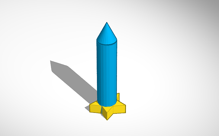 3D design Easy rocket - Tinkercad