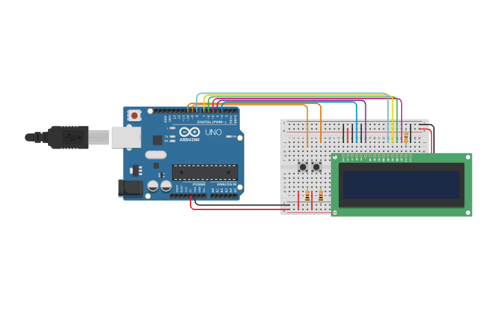 Circuit design Clicker - Tinkercad