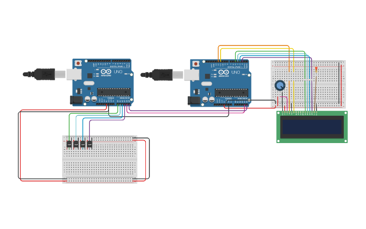 Circuit design i2c - Tinkercad