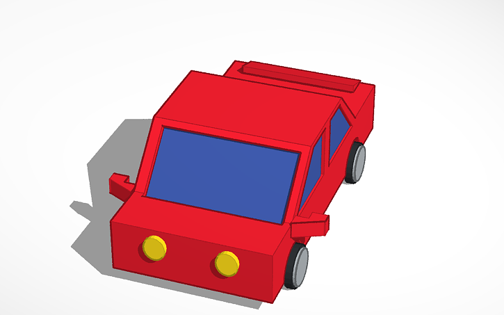 3D design coche - Tinkercad