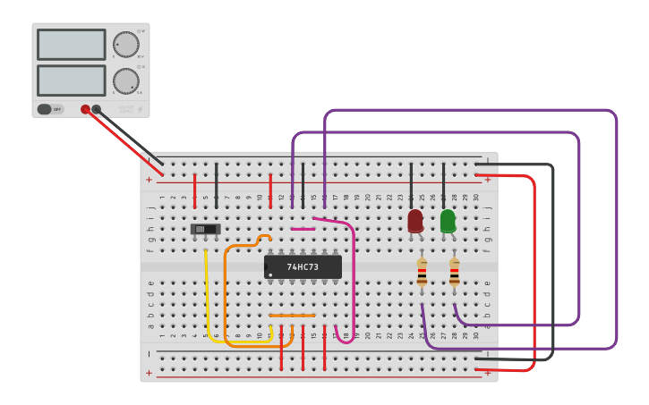 Circuit Design 2 Bit Synchronous Using Jkff Tinkercad Circuit Design 2 Bit Synchronous Using Jkff Tinkercad