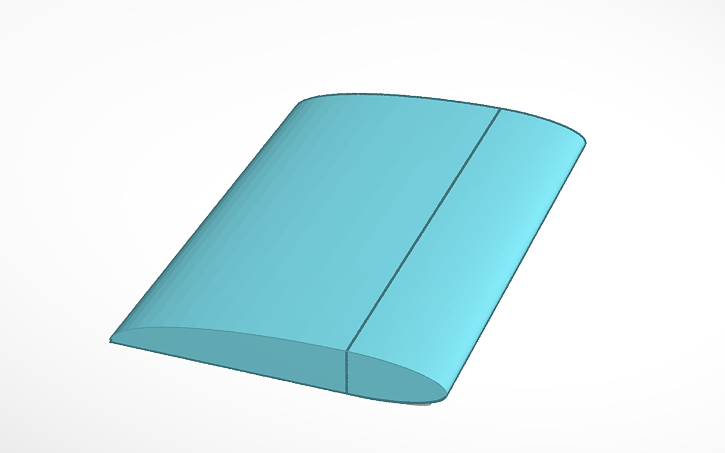 3D design Airplane Wing - Tinkercad