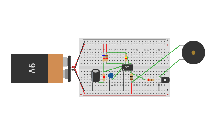 Circuit design SIRENA - Tinkercad